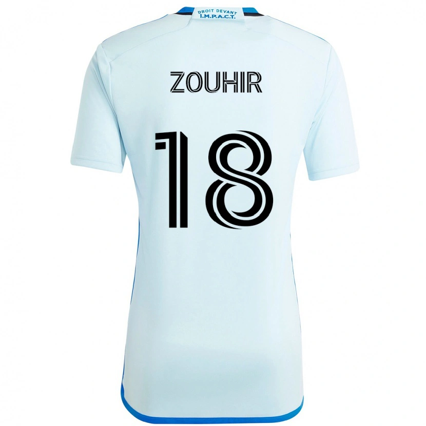 Danxen Niño Camiseta Rida Zouhir #18 Azul Oscuro Negro 2ª Equipación 2025/26 La Camisa México