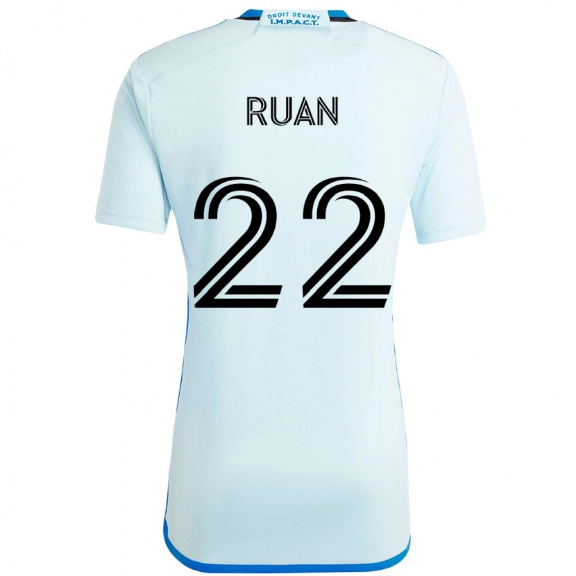 Danxen Niño Camiseta Ruan #22 Azul Oscuro Negro 2ª Equipación 2025/26 La Camisa México