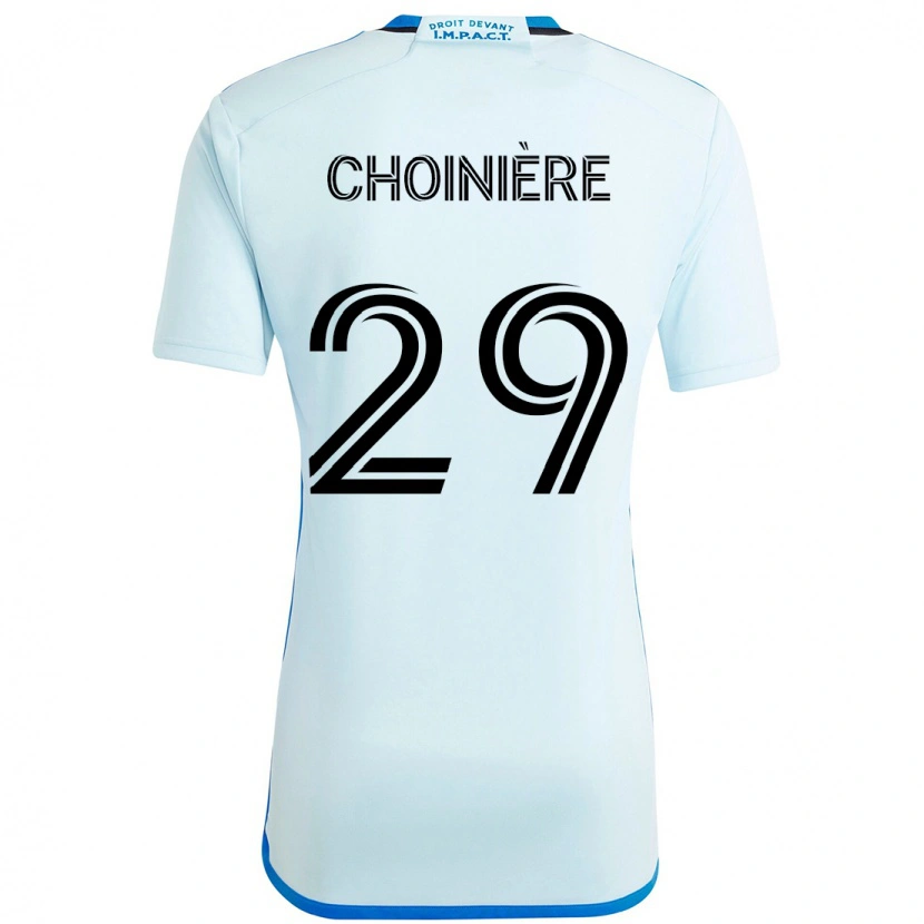 Danxen Niño Camiseta Mathieu Choinière #29 Azul Oscuro Negro 2ª Equipación 2025/26 La Camisa México