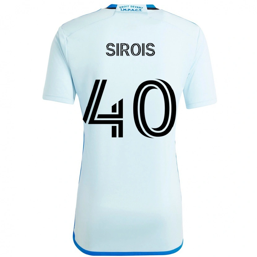 Danxen Niño Camiseta Jonathan Sirois #40 Azul Oscuro Negro 2ª Equipación 2025/26 La Camisa México