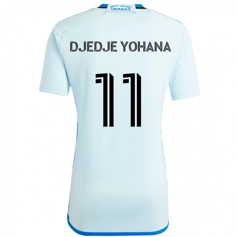 Danxen Niño Camiseta Kabie Djedje Yohana #11 Azul Celeste Azul Oscuro 2ª Equipación 2025/26 La Camisa México