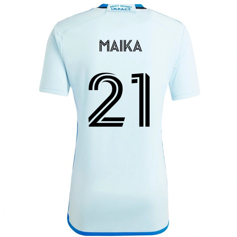 Danxen Niño Camiseta Pouliot Maika #21 Azul Oscuro Negro 2ª Equipación 2025/26 La Camisa México