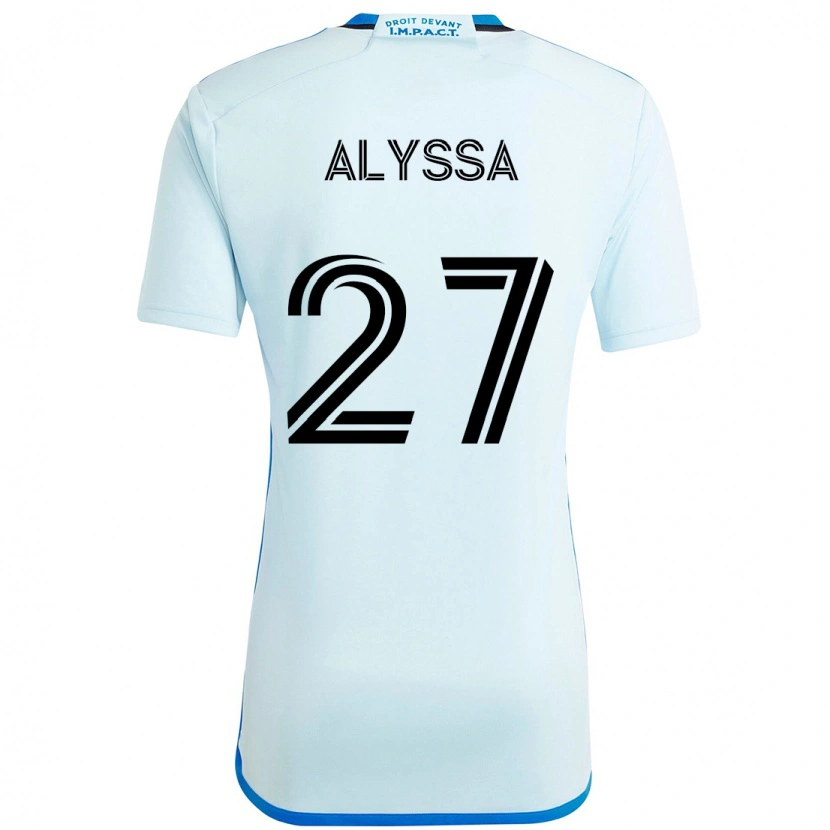 Danxen Niño Camiseta Garreaud Alyssa #27 Azul Oscuro Negro 2ª Equipación 2025/26 La Camisa México
