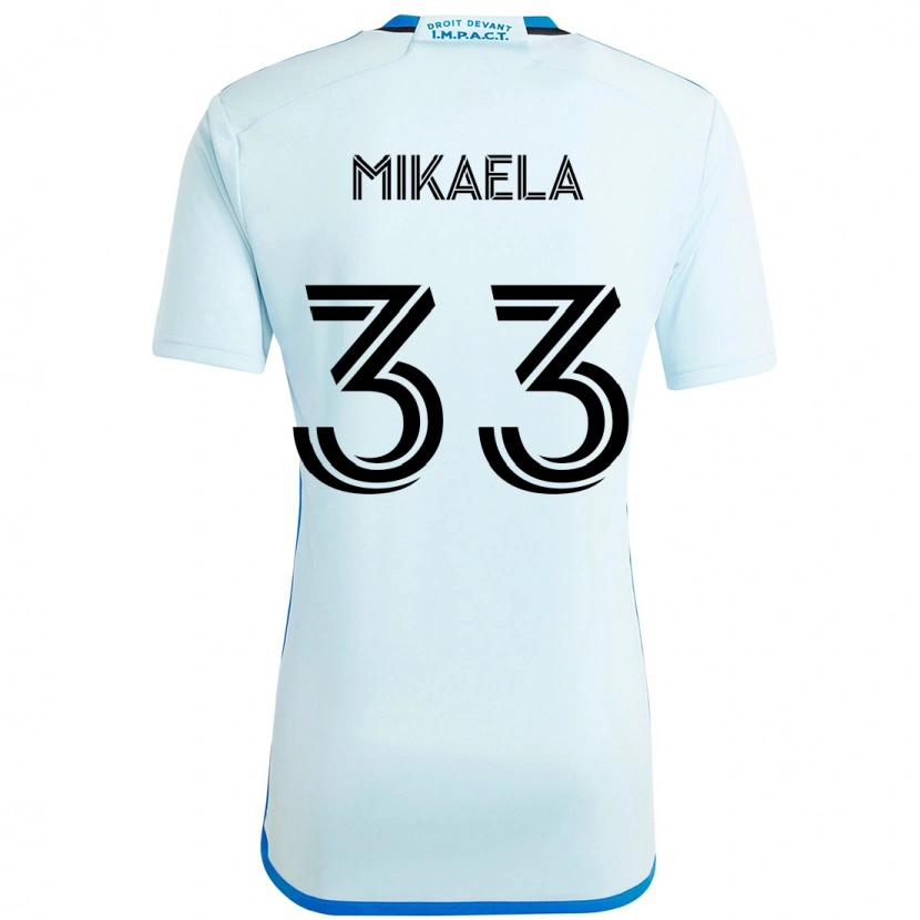 Danxen Niño Camiseta Aitken Mikaela #33 Azul Celeste Azul Oscuro 2ª Equipación 2025/26 La Camisa México