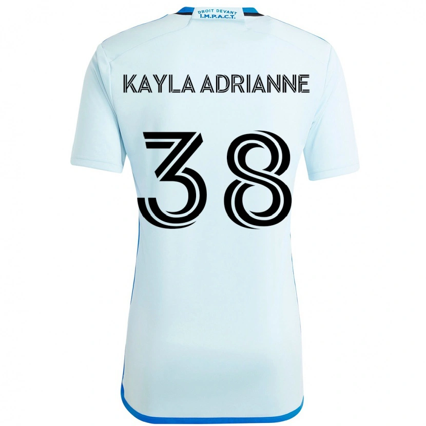 Danxen Niño Camiseta Kamdem Kayla Adrianne #38 Azul Oscuro Negro 2ª Equipación 2025/26 La Camisa México
