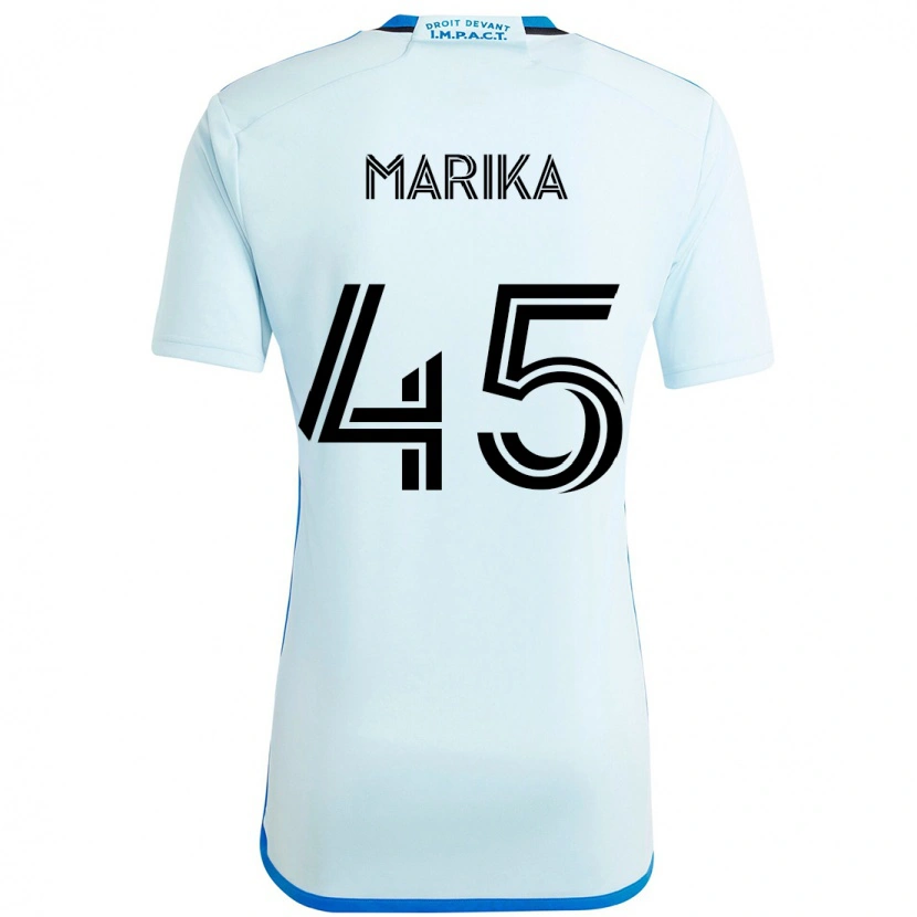 Danxen Niño Camiseta Cregheur Marika #45 Azul Oscuro Negro 2ª Equipación 2025/26 La Camisa México