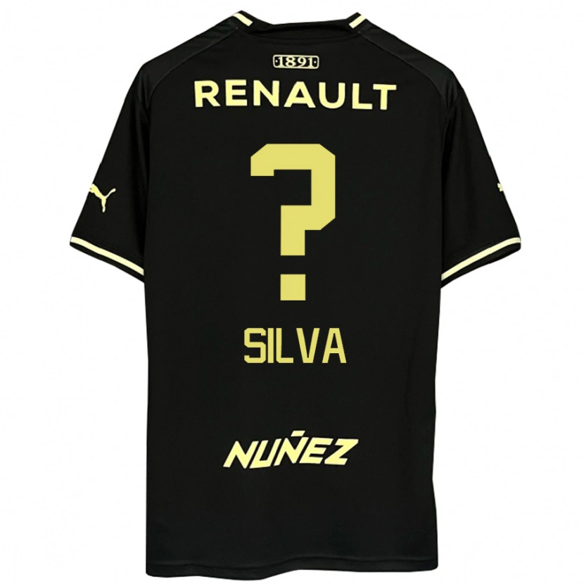Danxen Niño Camiseta Gastón Silva #0 Amarillo Negro 2ª Equipación 2025/26 La Camisa México