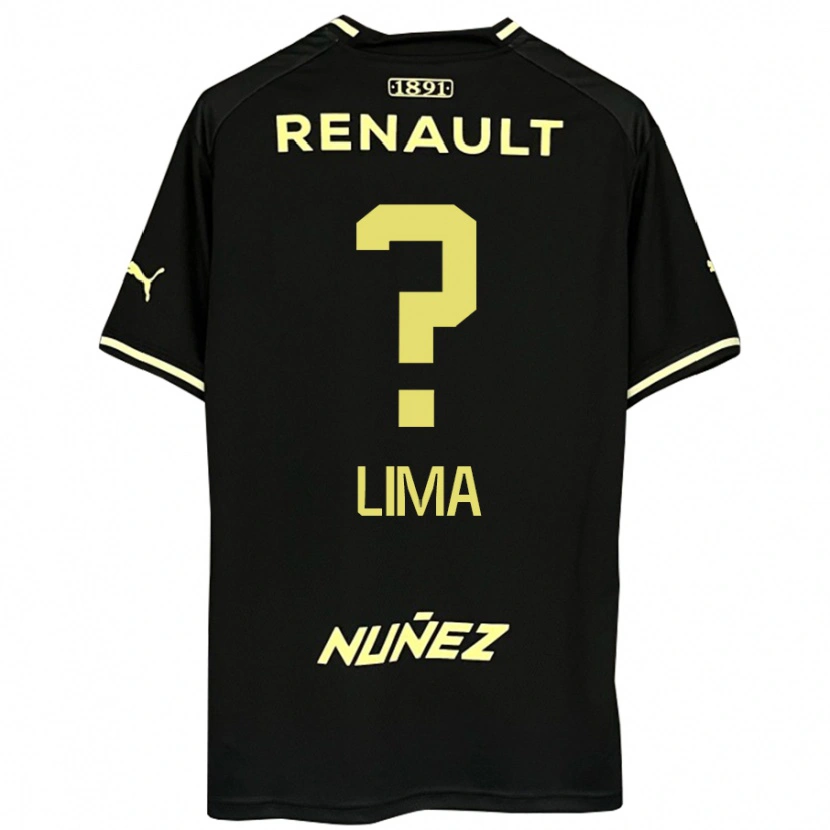 Danxen Niño Camiseta Jhonatan Lima #0 Amarillo Negro 2ª Equipación 2025/26 La Camisa México