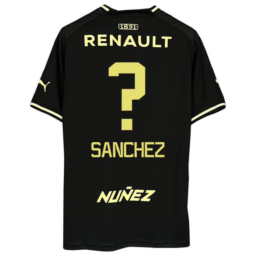 Danxen Niño Camiseta Juan Sanchez #0 Amarillo Negro 2ª Equipación 2025/26 La Camisa México