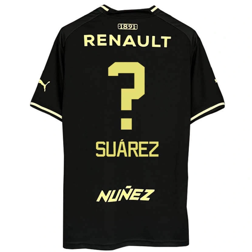Danxen Niño Camiseta Franco Suárez #0 Amarillo Negro 2ª Equipación 2025/26 La Camisa México