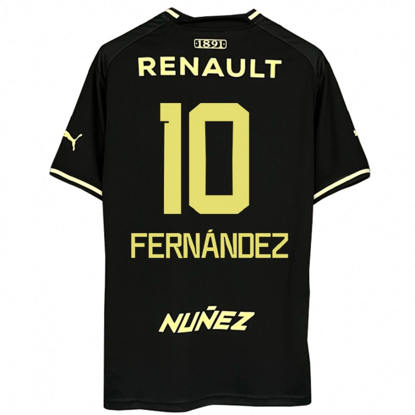 Danxen Niño Camiseta Leonardo Fernández #10 Amarillo Negro 2ª Equipación 2025/26 La Camisa México