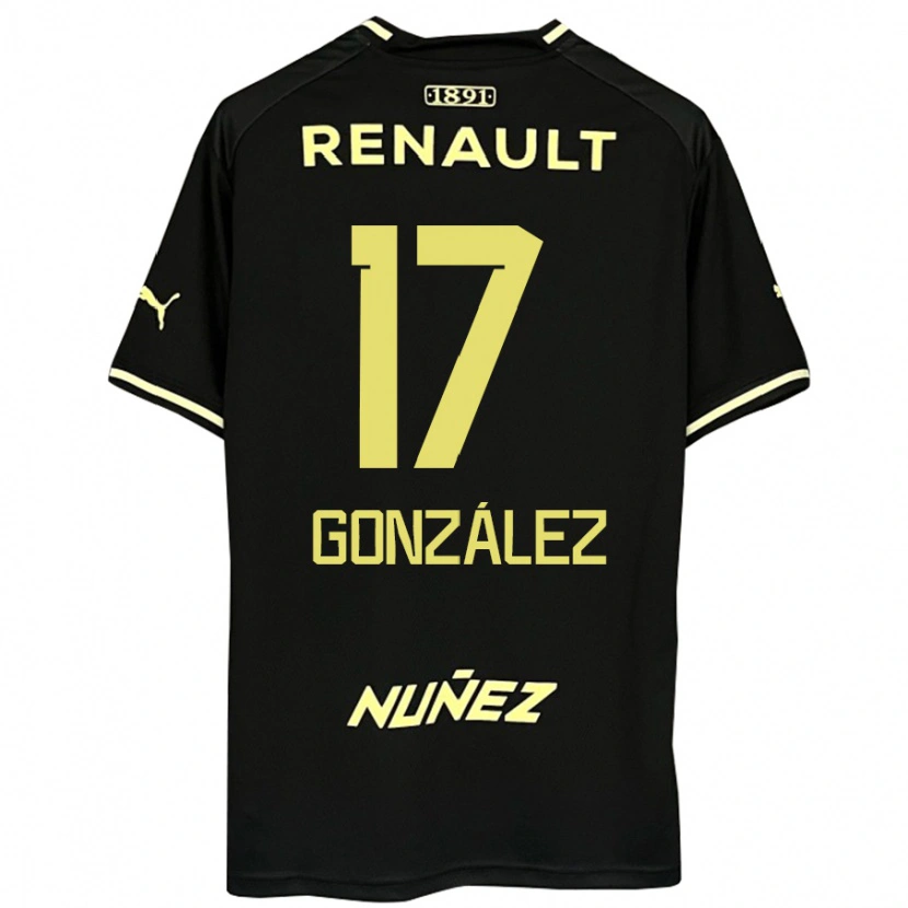 Danxen Niño Camiseta Luciano González #17 Amarillo Negro 2ª Equipación 2025/26 La Camisa México
