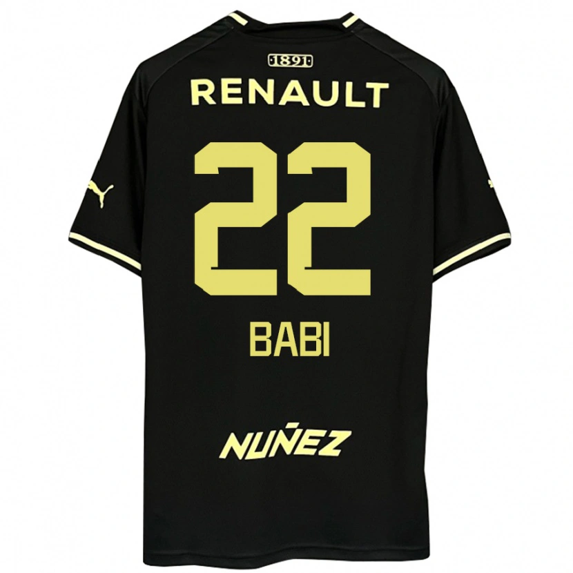 Danxen Niño Camiseta Matheus Babi #22 Amarillo Negro 2ª Equipación 2025/26 La Camisa México