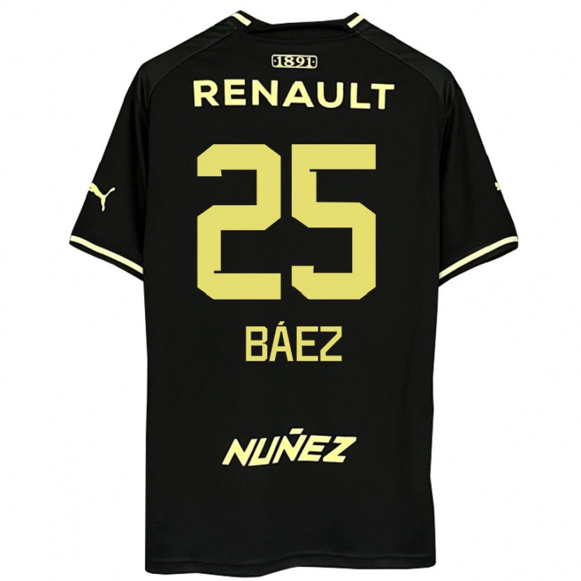 Danxen Niño Camiseta Jaime Báez #25 Amarillo Negro 2ª Equipación 2025/26 La Camisa México