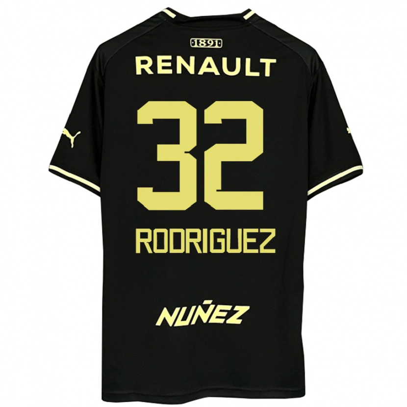 Danxen Niño Camiseta Randall Rodríguez #32 Amarillo Negro 2ª Equipación 2025/26 La Camisa México
