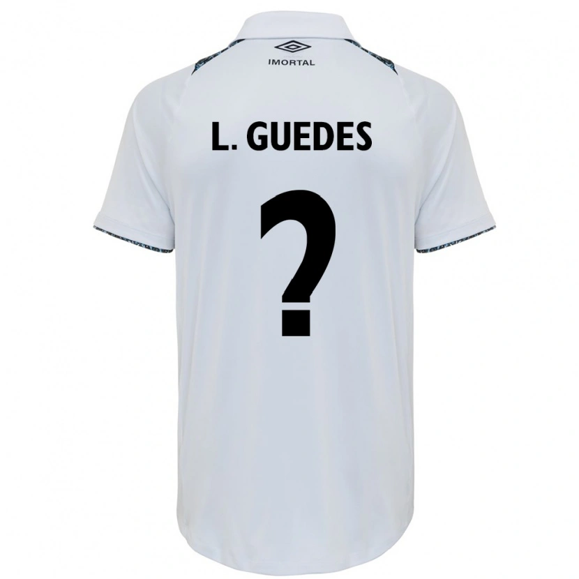 Danxen Niño Camiseta Luis Guedes #0 Azul Negro Blanco 2ª Equipación 2025/26 La Camisa México