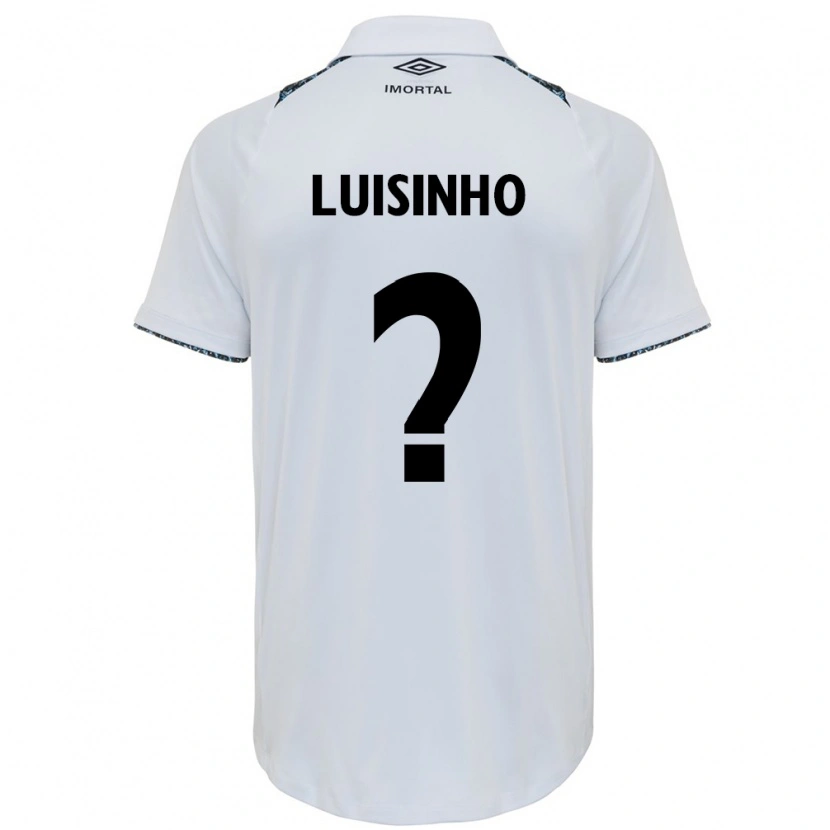 Danxen Niño Camiseta Luisinho #0 Blanco Azul 2ª Equipación 2025/26 La Camisa México