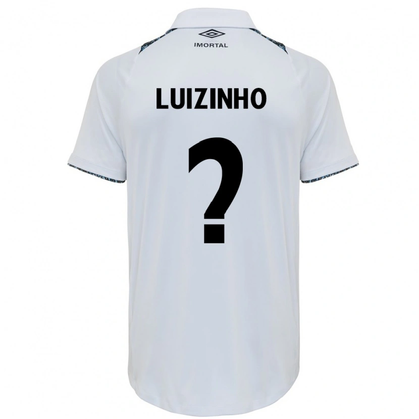 Danxen Niño Camiseta Luizinho #0 Blanco Azul 2ª Equipación 2025/26 La Camisa México