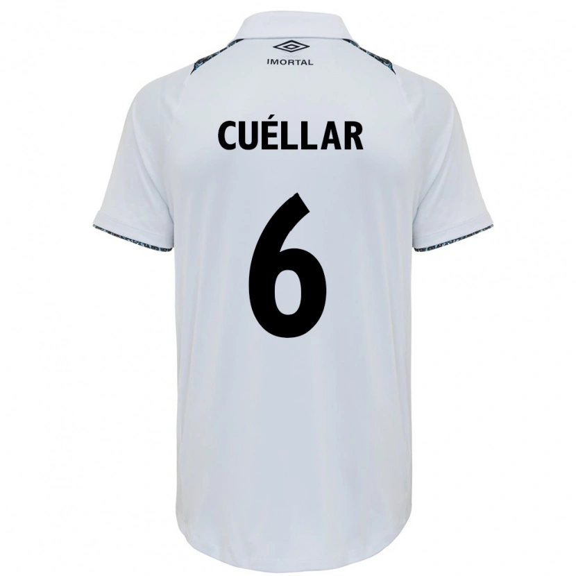Danxen Niño Camiseta Gustavo Cuéllar #6 Azul Negro Blanco 2ª Equipación 2025/26 La Camisa México