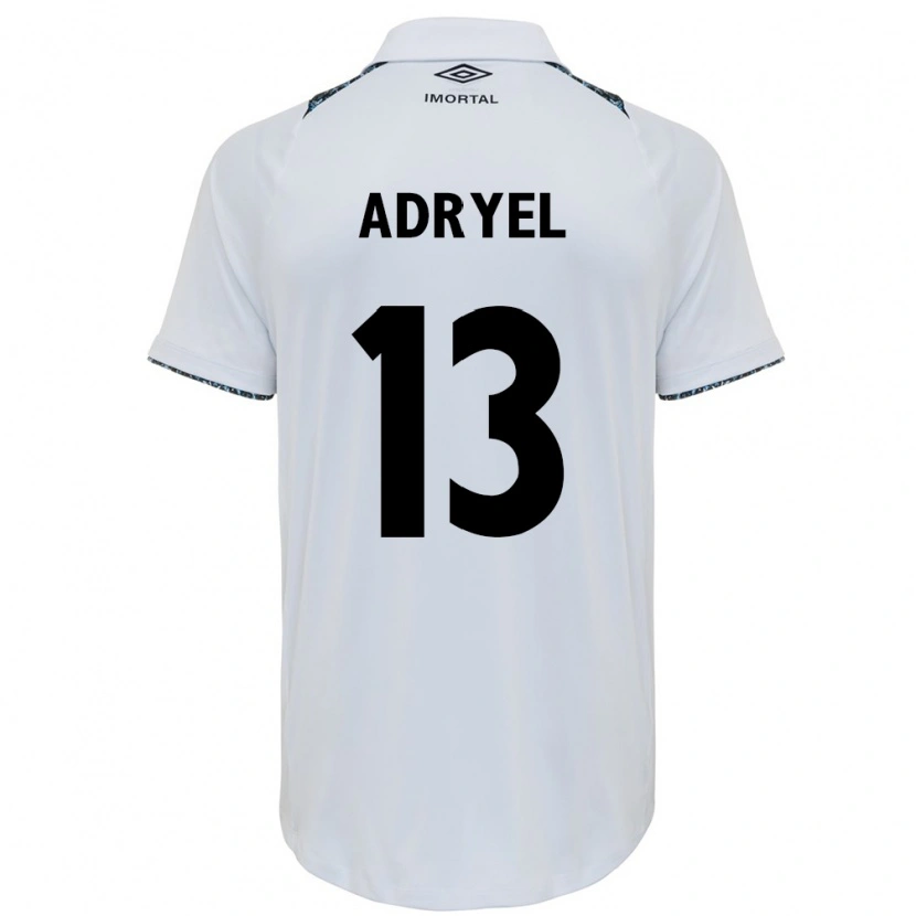 Danxen Niño Camiseta Adryel #13 Blanco Azul 2ª Equipación 2025/26 La Camisa México