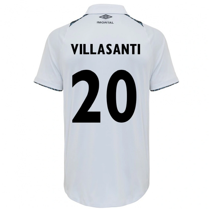 Danxen Niño Camiseta Mathías Villasanti #20 Azul Negro Blanco 2ª Equipación 2025/26 La Camisa México