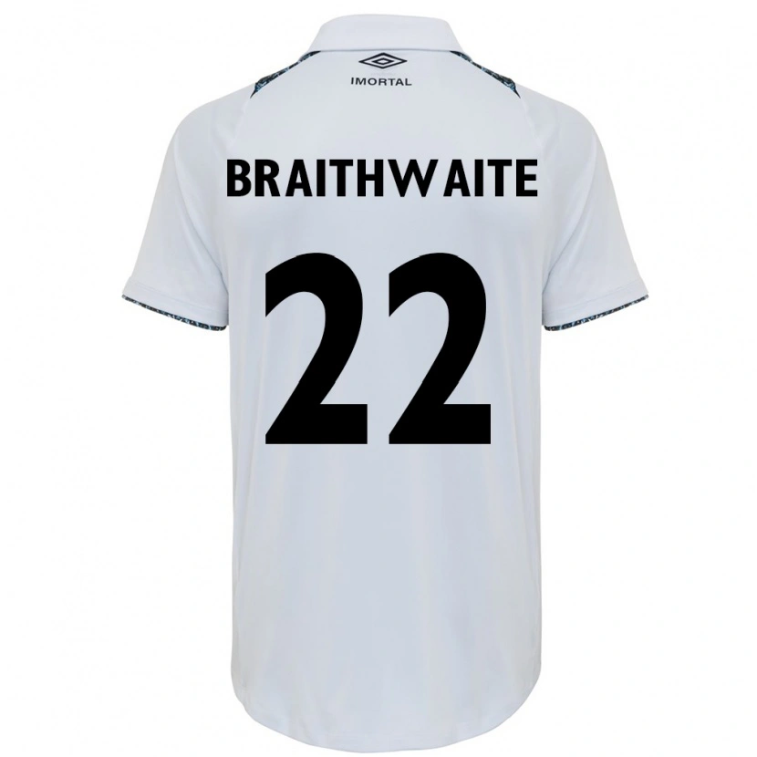 Danxen Niño Camiseta Martin Braithwaite #22 Azul Negro Blanco 2ª Equipación 2025/26 La Camisa México