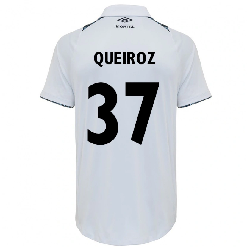 Danxen Niño Camiseta Du Queiroz #37 Azul Negro Blanco 2ª Equipación 2025/26 La Camisa México
