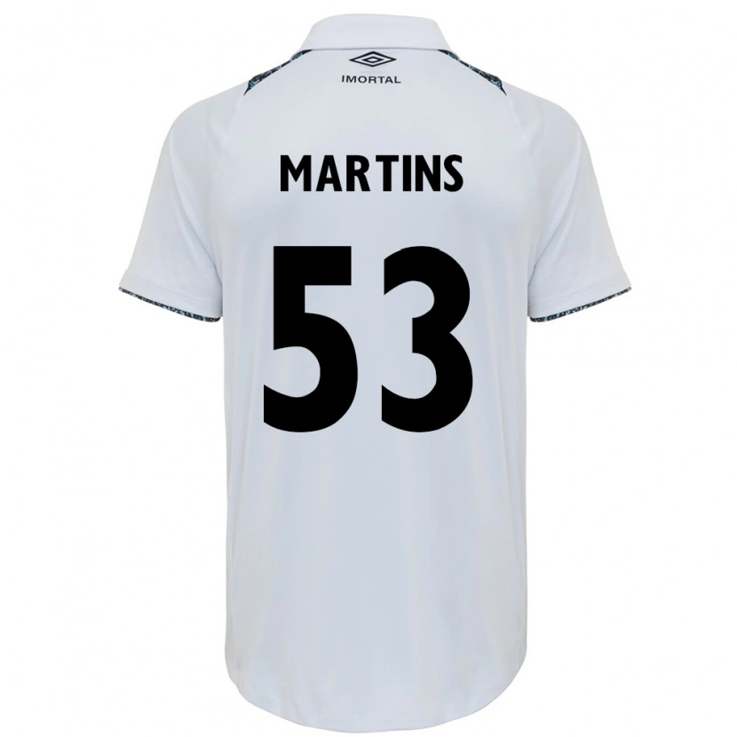 Danxen Niño Camiseta Gustavo Martins #53 Azul Negro Blanco 2ª Equipación 2025/26 La Camisa México