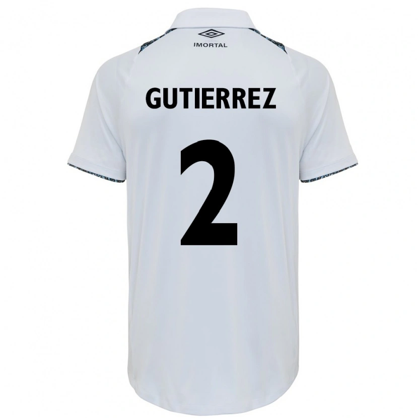 Danxen Niño Camiseta Nairelis Gutiérrez #2 Azul Negro Blanco 2ª Equipación 2025/26 La Camisa México