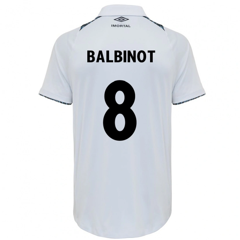 Danxen Niño Camiseta Manu Balbinot #8 Azul Negro Blanco 2ª Equipación 2025/26 La Camisa México