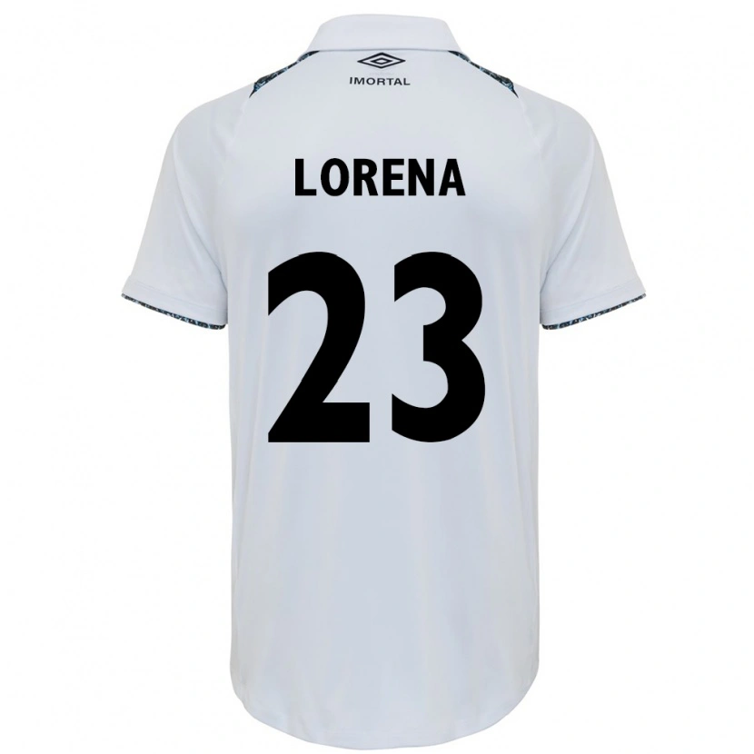Danxen Niño Camiseta Lorena #23 Blanco Azul 2ª Equipación 2025/26 La Camisa México