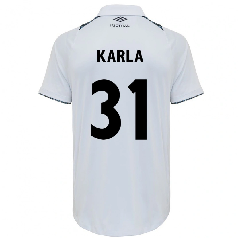 Danxen Niño Camiseta Emmily Karla #31 Azul Negro Blanco 2ª Equipación 2025/26 La Camisa México