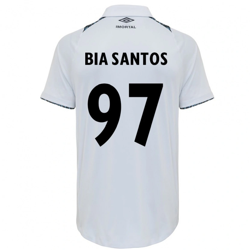 Danxen Niño Camiseta Bia Santos #97 Azul Negro Blanco 2ª Equipación 2025/26 La Camisa México