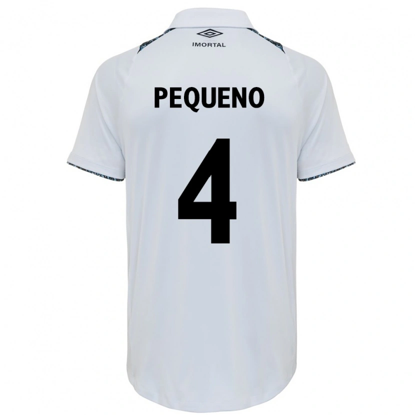 Danxen Niño Camiseta Paula Renata Marques Pequeno #4 Blanco Azul 2ª Equipación 2025/26 La Camisa México