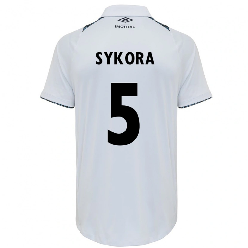 Danxen Niño Camiseta Stacy Denise Sykora #5 Blanco Azul 2ª Equipación 2025/26 La Camisa México
