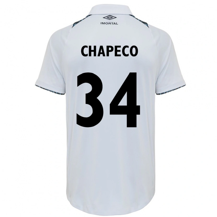 Danxen Niño Camiseta Gabriel Chapeco #34 Azul Negro Blanco 2ª Equipación 2025/26 La Camisa México