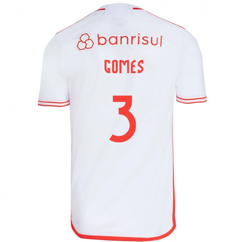 Danxen Niño Camiseta Igor Gomes #3 Rojo Blanco 2ª Equipación 2025/26 La Camisa México