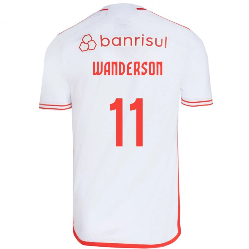 Danxen Niño Camiseta Wanderson #11 Rojo Blanco 2ª Equipación 2025/26 La Camisa México