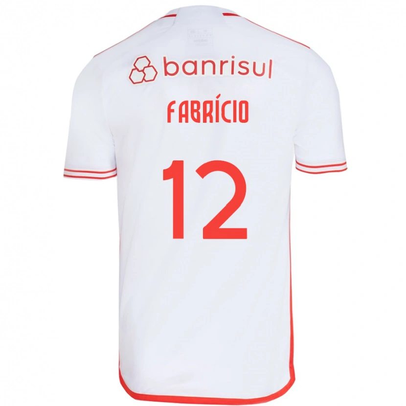 Danxen Niño Camiseta Fabrício #12 Rojo Blanco 2ª Equipación 2025/26 La Camisa México