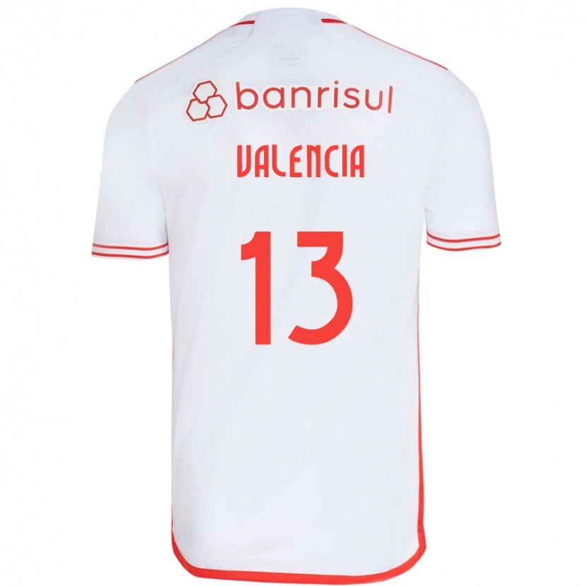 Danxen Niño Camiseta Enner Valencia #13 Rojo Blanco 2ª Equipación 2025/26 La Camisa México