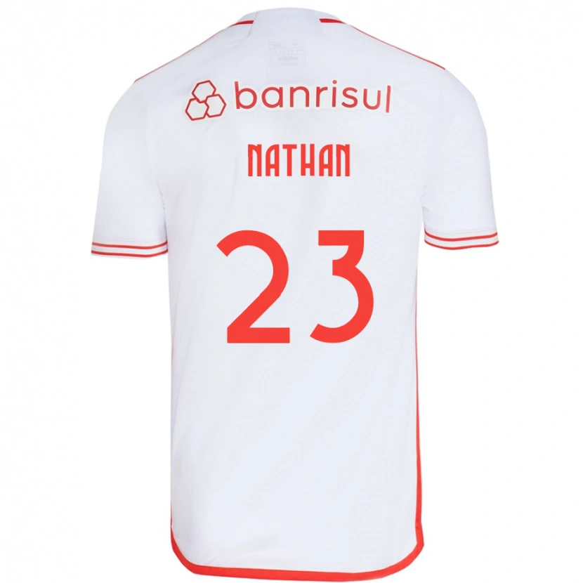 Danxen Niño Camiseta Nathan #23 Rojo Blanco 2ª Equipación 2025/26 La Camisa México