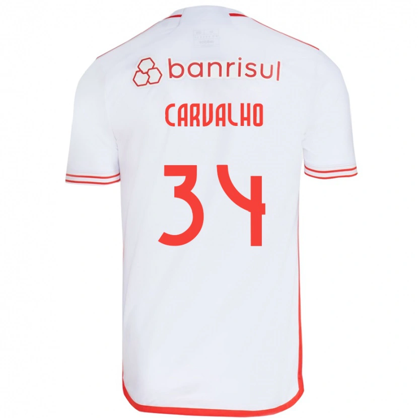Danxen Niño Camiseta Gabriel Carvalho #34 Rojo Blanco 2ª Equipación 2025/26 La Camisa México