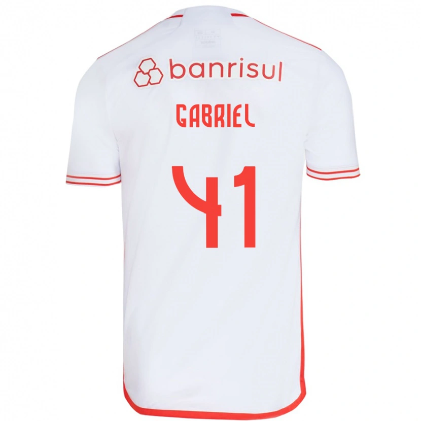 Danxen Niño Camiseta Victor Gabriel #41 Rojo Blanco 2ª Equipación 2025/26 La Camisa México