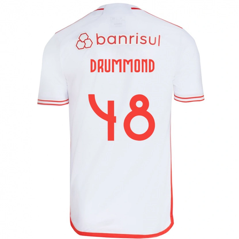 Danxen Niño Camiseta Lucca Drummond #48 Rojo Blanco 2ª Equipación 2025/26 La Camisa México