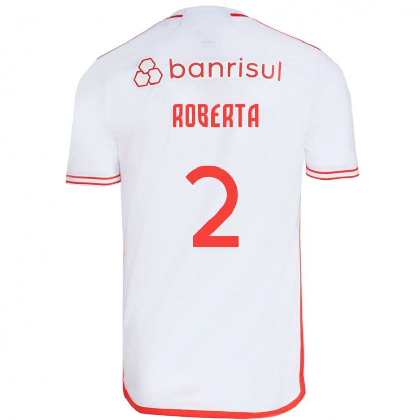 Danxen Niño Camiseta Roberta #2 Rojo Blanco 2ª Equipación 2025/26 La Camisa México