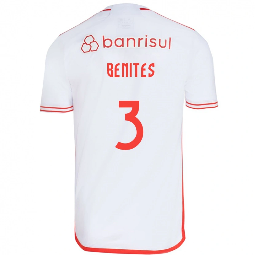 Danxen Niño Camiseta Bruna Benites #3 Rojo Blanco 2ª Equipación 2025/26 La Camisa México