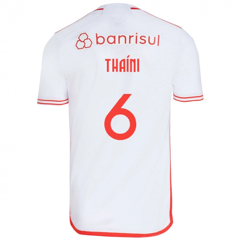 Danxen Niño Camiseta Thaíni #6 Rojo Blanco 2ª Equipación 2025/26 La Camisa México