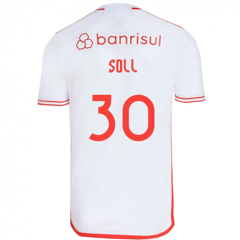 Danxen Niño Camiseta Soll #30 Rojo Blanco 2ª Equipación 2025/26 La Camisa México