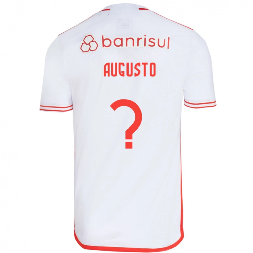 Danxen Niño Camiseta Vinicius Augusto #0 Rojo Blanco 2ª Equipación 2025/26 La Camisa México
