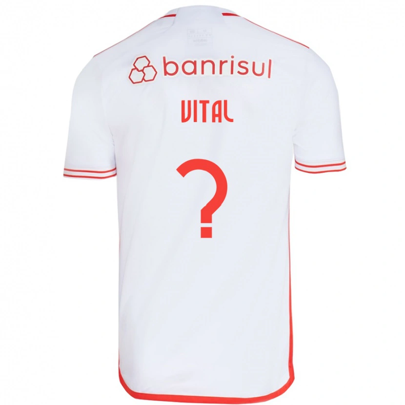 Danxen Niño Camiseta Lucas Vital #0 Rojo Blanco 2ª Equipación 2025/26 La Camisa México